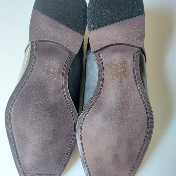 Bolano Mens Formal Tuxedo Dress Lace Up Croco Cap Toe Oxford Grey Size 12 NEW - Picture 5 of 6